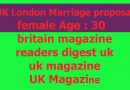 uk magazine UK London Marriage proposal